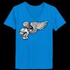 Ladies’  Junior Fine Jersey V-Neck Longer Length T-Shirt Thumbnail