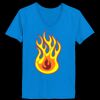 Ladies’  Junior Fine Jersey V-Neck Longer Length T-Shirt Thumbnail