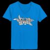 Ladies’  Junior Fine Jersey V-Neck Longer Length T-Shirt Thumbnail