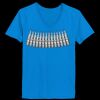 Ladies’  Junior Fine Jersey V-Neck Longer Length T-Shirt Thumbnail