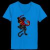 Ladies’  Junior Fine Jersey V-Neck Longer Length T-Shirt Thumbnail