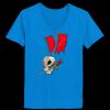 Ladies’  Junior Fine Jersey V-Neck Longer Length T-Shirt Thumbnail