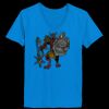 Ladies’  Junior Fine Jersey V-Neck Longer Length T-Shirt Thumbnail
