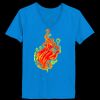 Ladies’  Junior Fine Jersey V-Neck Longer Length T-Shirt Thumbnail