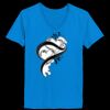 Ladies’  Junior Fine Jersey V-Neck Longer Length T-Shirt Thumbnail