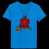 Ladies’  Junior Fine Jersey V-Neck Longer Length T-Shirt Thumbnail