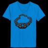 Ladies’  Junior Fine Jersey V-Neck Longer Length T-Shirt Thumbnail