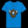 Ladies’  Junior Fine Jersey V-Neck Longer Length T-Shirt Thumbnail
