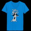 Ladies’  Junior Fine Jersey V-Neck Longer Length T-Shirt Thumbnail