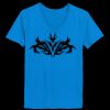 Ladies’  Junior Fine Jersey V-Neck Longer Length T-Shirt Thumbnail