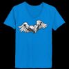 Ladies’  Junior Fine Jersey V-Neck Longer Length T-Shirt Thumbnail
