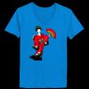 Ladies’  Junior Fine Jersey V-Neck Longer Length T-Shirt Thumbnail