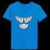 Ladies’  Junior Fine Jersey V-Neck Longer Length T-Shirt Thumbnail