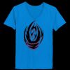Ladies’  Junior Fine Jersey V-Neck Longer Length T-Shirt Thumbnail
