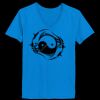 Ladies’  Junior Fine Jersey V-Neck Longer Length T-Shirt Thumbnail