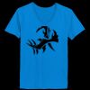 Ladies’  Junior Fine Jersey V-Neck Longer Length T-Shirt Thumbnail