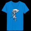 Ladies’  Junior Fine Jersey V-Neck Longer Length T-Shirt Thumbnail