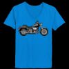 Ladies’  Junior Fine Jersey V-Neck Longer Length T-Shirt Thumbnail