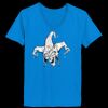 Ladies’  Junior Fine Jersey V-Neck Longer Length T-Shirt Thumbnail