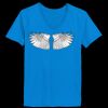 Ladies’  Junior Fine Jersey V-Neck Longer Length T-Shirt Thumbnail