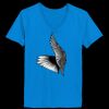 Ladies’  Junior Fine Jersey V-Neck Longer Length T-Shirt Thumbnail