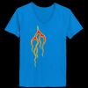 Ladies’  Junior Fine Jersey V-Neck Longer Length T-Shirt Thumbnail