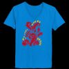 Ladies’  Junior Fine Jersey V-Neck Longer Length T-Shirt Thumbnail