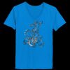 Ladies’  Junior Fine Jersey V-Neck Longer Length T-Shirt Thumbnail