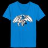 Ladies’  Junior Fine Jersey V-Neck Longer Length T-Shirt Thumbnail
