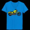 Ladies’  Junior Fine Jersey V-Neck Longer Length T-Shirt Thumbnail