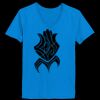 Ladies’  Junior Fine Jersey V-Neck Longer Length T-Shirt Thumbnail