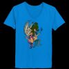 Ladies’  Junior Fine Jersey V-Neck Longer Length T-Shirt Thumbnail