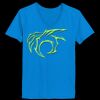 Ladies’  Junior Fine Jersey V-Neck Longer Length T-Shirt Thumbnail