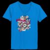 Ladies’  Junior Fine Jersey V-Neck Longer Length T-Shirt Thumbnail