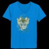 Ladies’  Junior Fine Jersey V-Neck Longer Length T-Shirt Thumbnail
