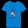 Ladies’  Junior Fine Jersey V-Neck Longer Length T-Shirt Thumbnail