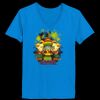 Ladies’  Junior Fine Jersey V-Neck Longer Length T-Shirt Thumbnail