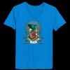 Ladies’  Junior Fine Jersey V-Neck Longer Length T-Shirt Thumbnail