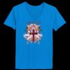 Ladies’  Junior Fine Jersey V-Neck Longer Length T-Shirt Thumbnail