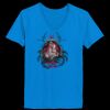 Ladies’  Junior Fine Jersey V-Neck Longer Length T-Shirt Thumbnail