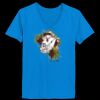 Ladies’  Junior Fine Jersey V-Neck Longer Length T-Shirt Thumbnail