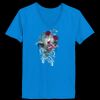 Ladies’  Junior Fine Jersey V-Neck Longer Length T-Shirt Thumbnail