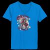 Ladies’  Junior Fine Jersey V-Neck Longer Length T-Shirt Thumbnail