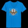 Ladies’  Junior Fine Jersey V-Neck Longer Length T-Shirt Thumbnail