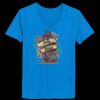 Ladies’  Junior Fine Jersey V-Neck Longer Length T-Shirt Thumbnail