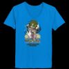 Ladies’  Junior Fine Jersey V-Neck Longer Length T-Shirt Thumbnail