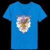 Ladies’  Junior Fine Jersey V-Neck Longer Length T-Shirt Thumbnail