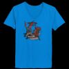 Ladies’  Junior Fine Jersey V-Neck Longer Length T-Shirt Thumbnail