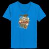Ladies’  Junior Fine Jersey V-Neck Longer Length T-Shirt Thumbnail