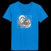 Ladies’  Junior Fine Jersey V-Neck Longer Length T-Shirt Thumbnail